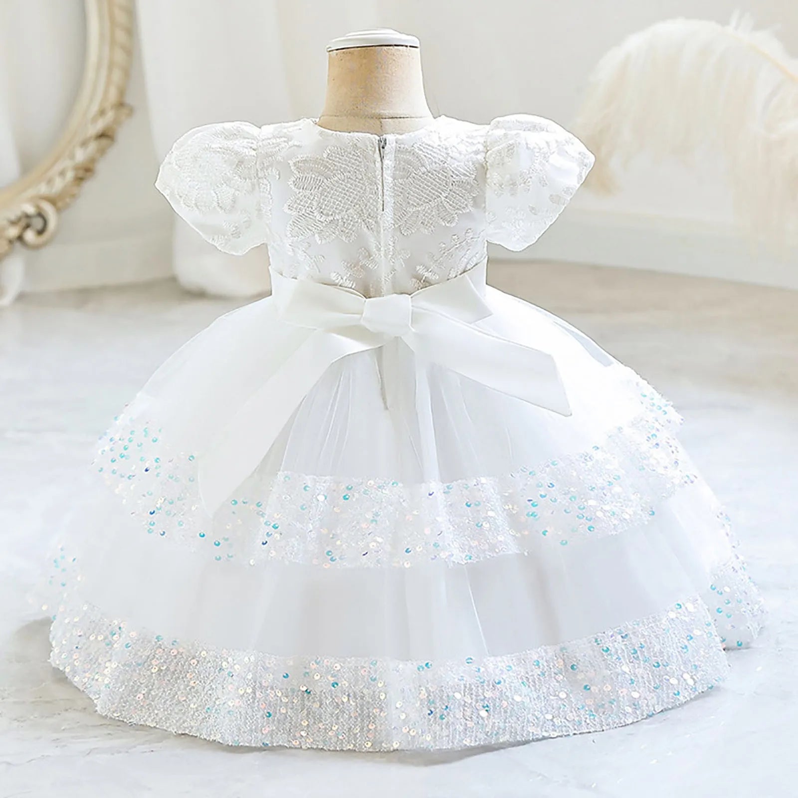 Sparkle baby girls' sleeveless tutu dress, a charming outfit for any holiday party