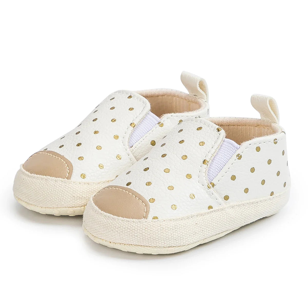 Stylish purple leather non-slip soft sole baby girl shoes, casual and comfortable