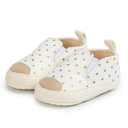 Stylish purple leather non-slip soft sole baby girl shoes, casual and comfortable