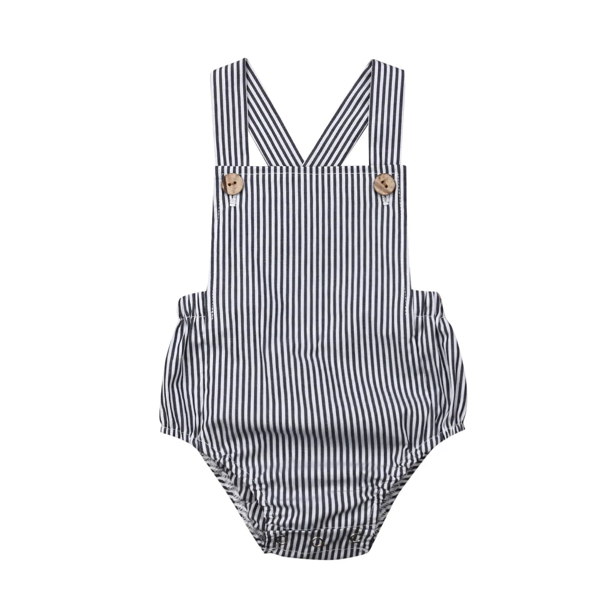 Sleeveless cotton romper for baby girls, vibrant print, comfortable infant outfit