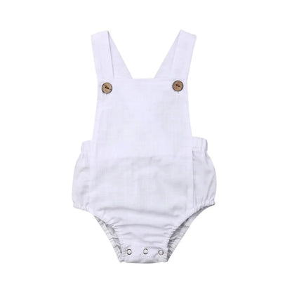 Baby girl sleeveless romper, organic cotton, perfect for sensitive skin in summer