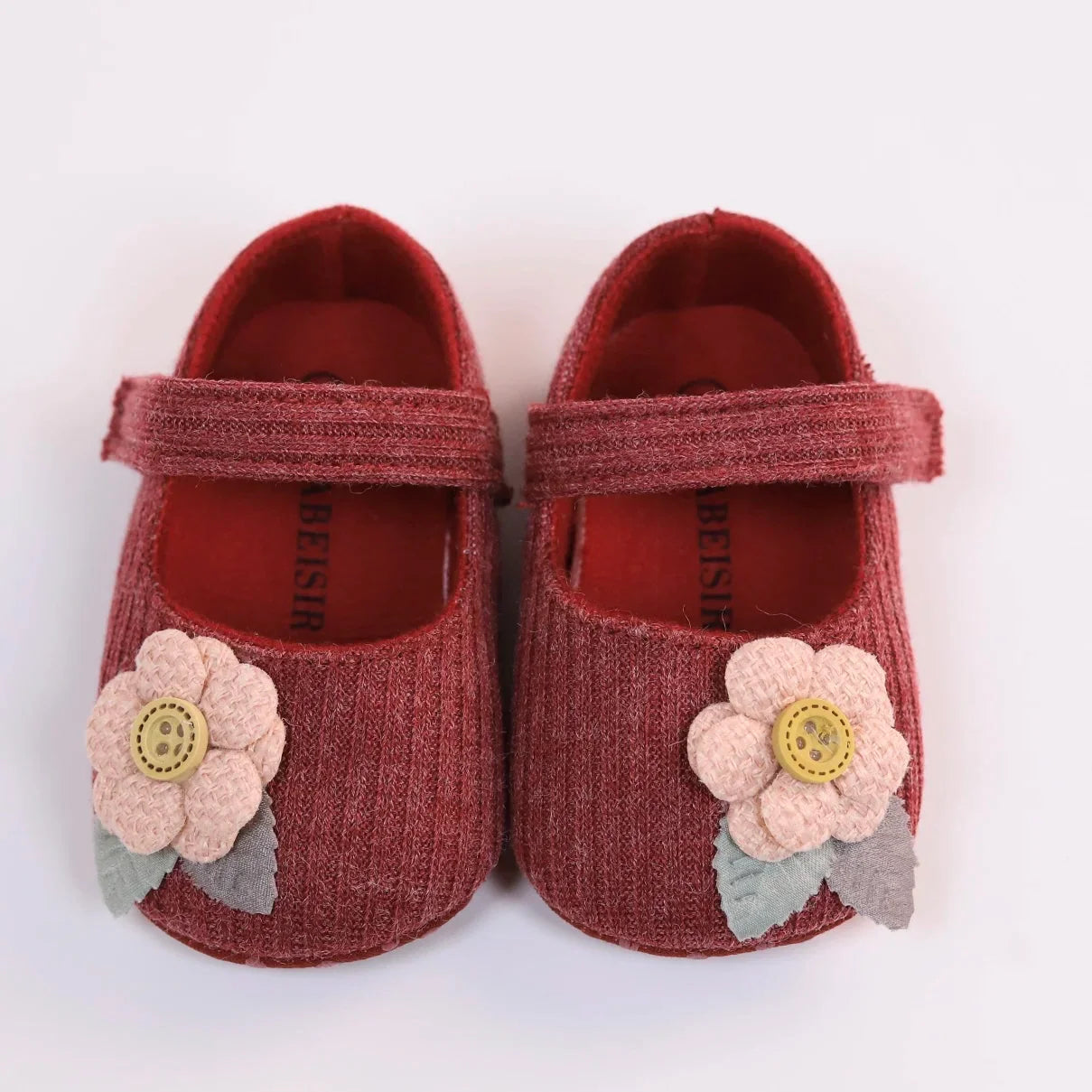 First walker baby girl shoes, soft sole, princess knitted design, comfortable infant footwear