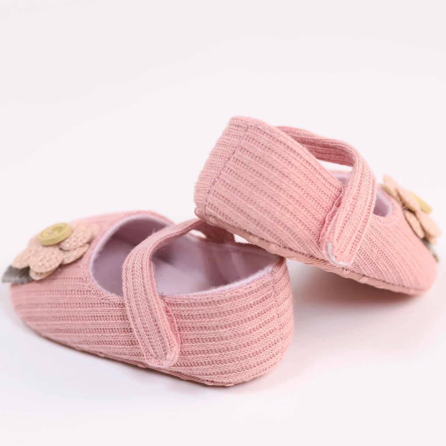 Soft sole 'Princess' baby girl shoes, knit design, ideal first walker, toddler footwear fashion