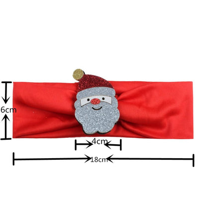 Adorable baby girl gift: soft fabric Christmas festive headband with a reindeer detail