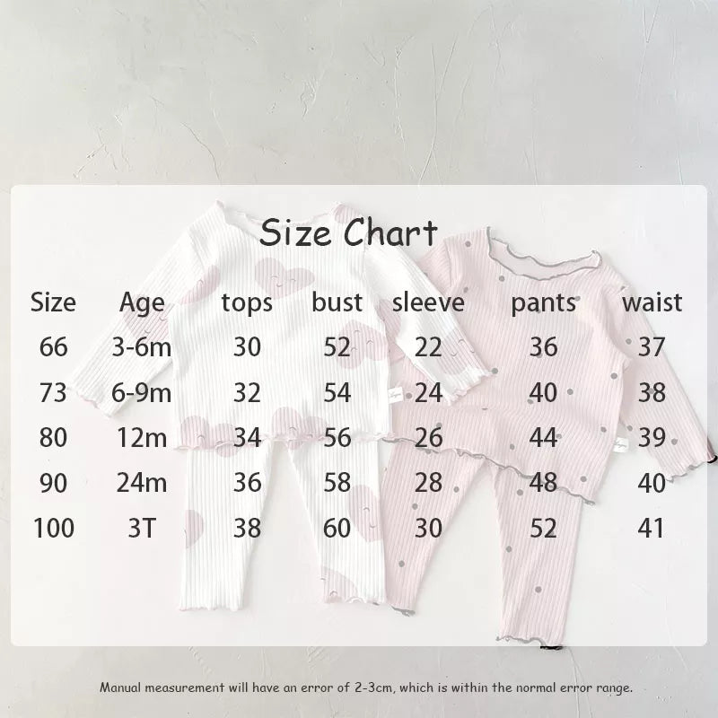 Detail of elastic waistband on dot print cotton sleeper pants for baby girls, ultimate comfort