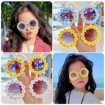 Gorgeous pink round UV protection girls eyewear, perfect for any young fashionista