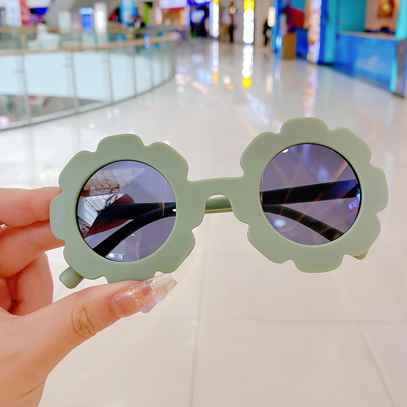 Adorable pink round sunglasses for baby girls, 0-6 years, essential UV protection