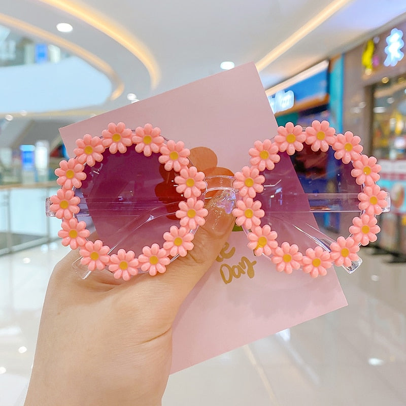 Girls' round UV protection sunglasses, 0-6 years, perfect for summer adventures
