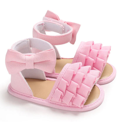 Baby Girls' Summer Ballet Sandals in a variety of colors, 0-18 months, soft sole