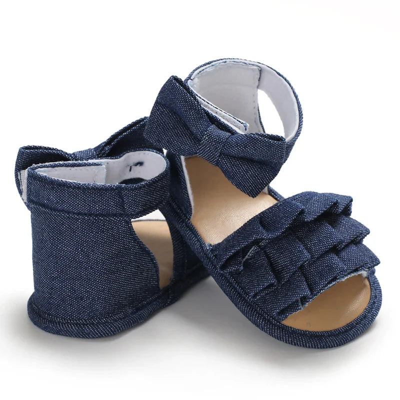 Baby Girls' Paisley Pattern Summer Ballet Sandals, unique infant footwear