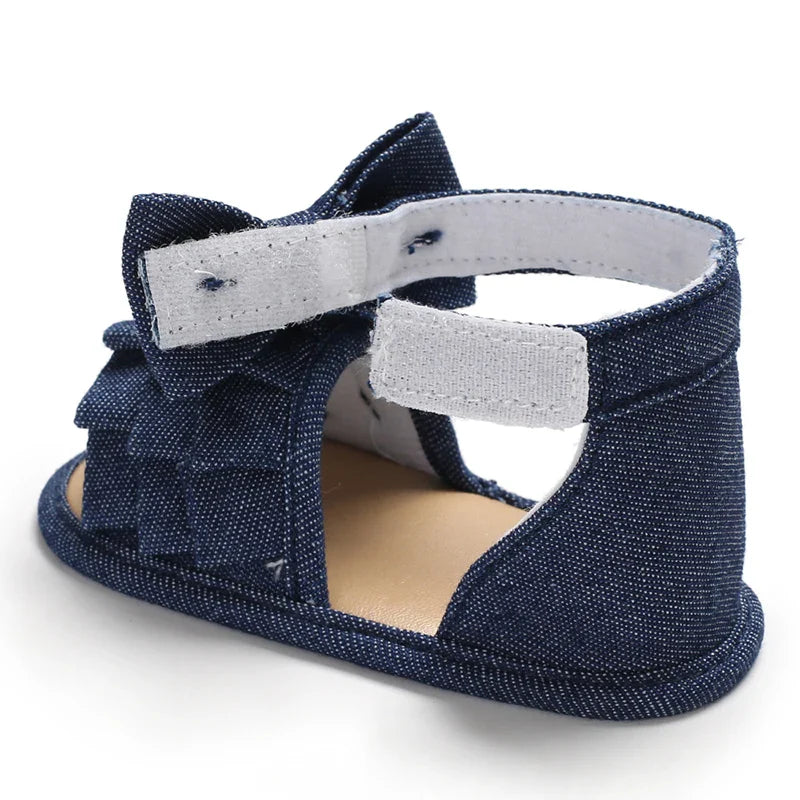 Baby Girls' Silver Summer Ballet Sandals, soft sole, elegant baby girl fashion