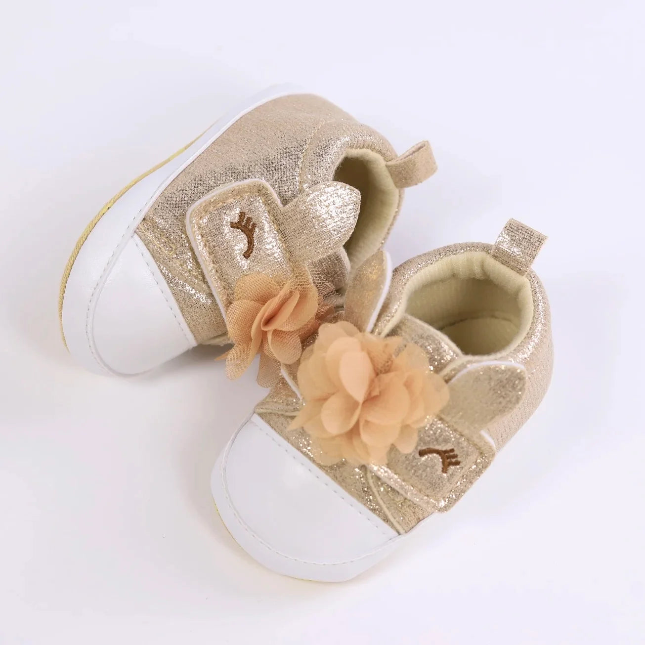 Magical unicorn first walker shoes for baby girls, crafted for tiny adventurers.