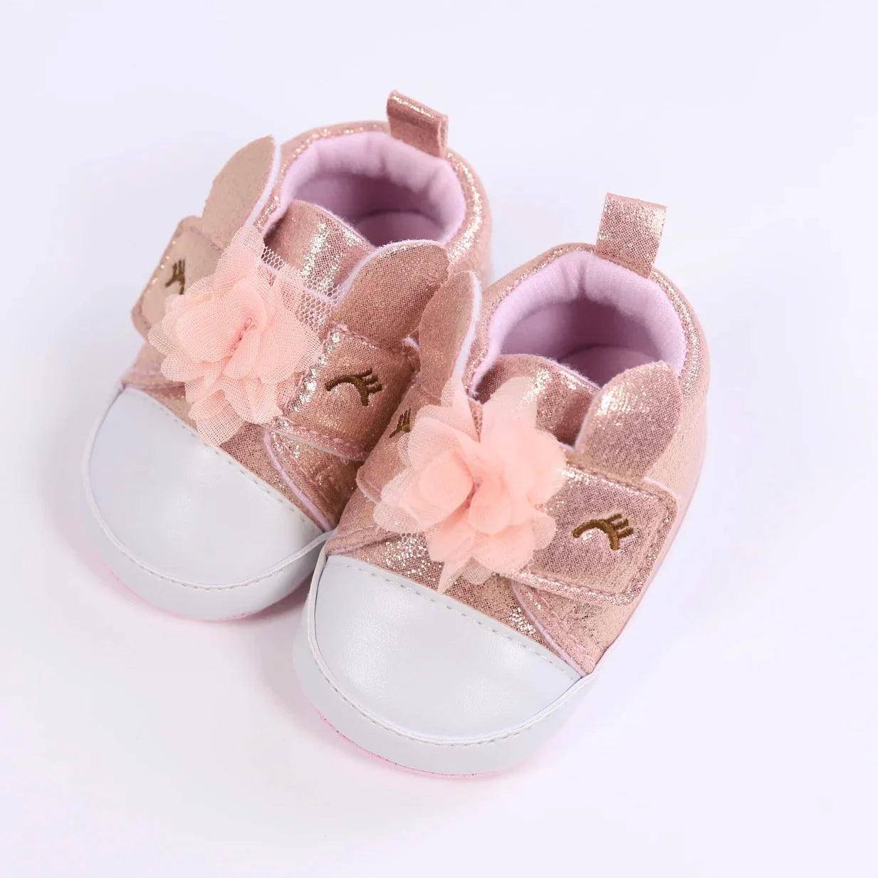 Unicorn first walker shoes for baby girls, comfortable infant footwear for autumn.