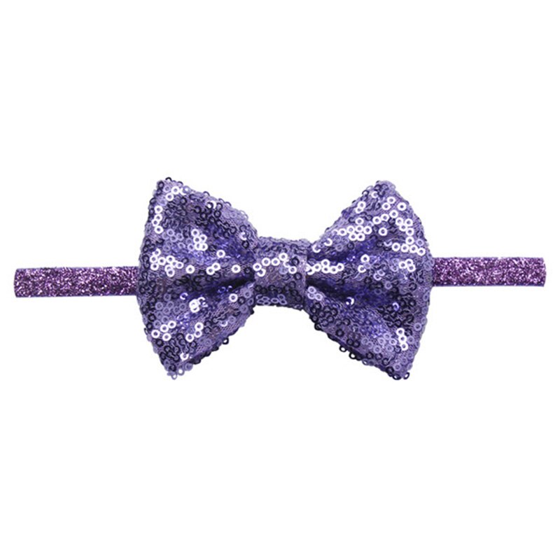 Gift idea: Pink sequin bow headband for baby girls, perfect for birthdays or baby showers