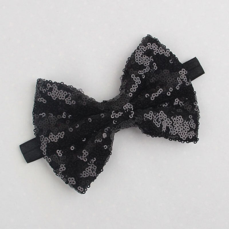 Party headband for baby girls: Pink sequin bow, adds a touch of sparkle to any celebration