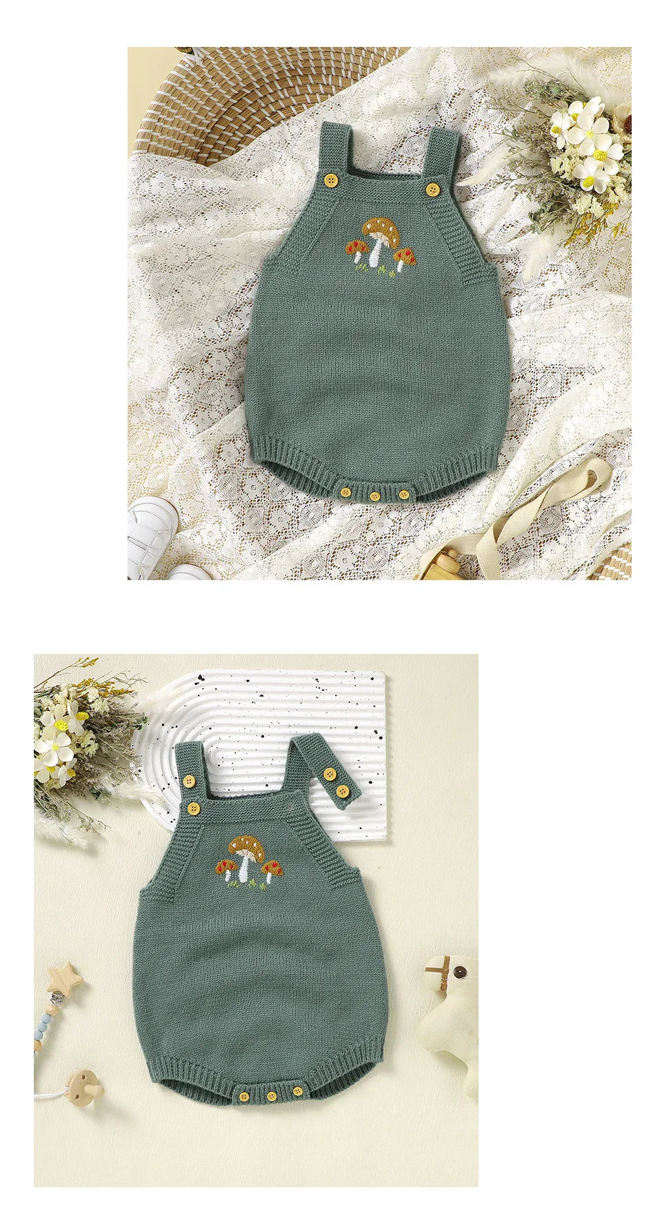 Textured knit sleeveless bodysuit for baby girls, offering warmth and style for toddlers.