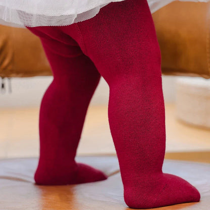 Infant apparel: soft yellow slim fit baby pantyhose with elastic waist