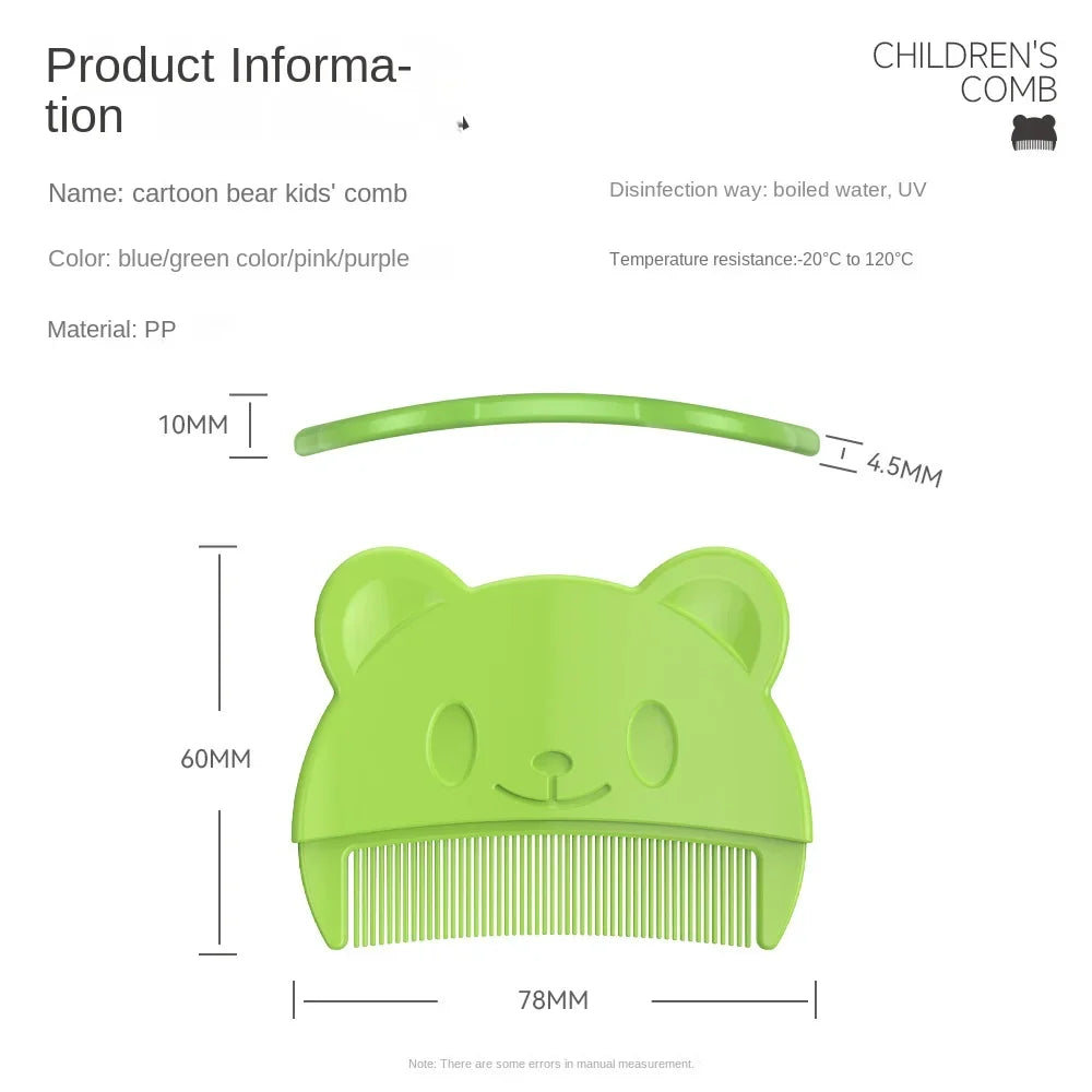 Gentle baby detangler comb alongside a soft bristle brush for infant hair styling