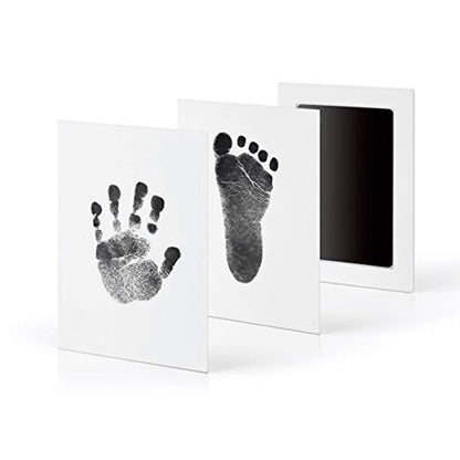 DIY baby handprint and footprint kit with non-toxic ink for infant memory