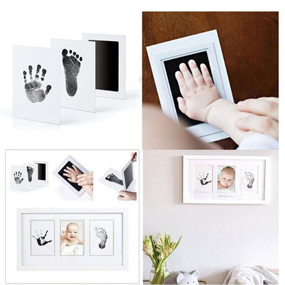 Baby shower gift: Hand and footprint kit for creating lasting baby memories