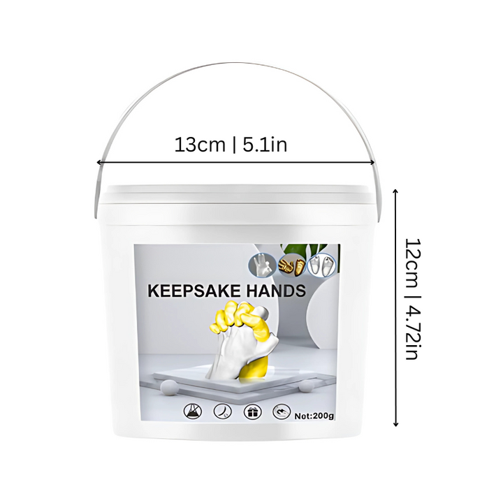 DIY Baby Hand & Foot Print Casting Kit, perfect for creating a lasting infant keepsake gift.