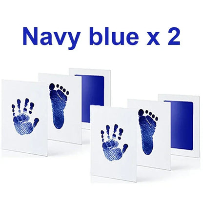 Clear, detailed inkless footprint of an infant, perfect newborn keepsake