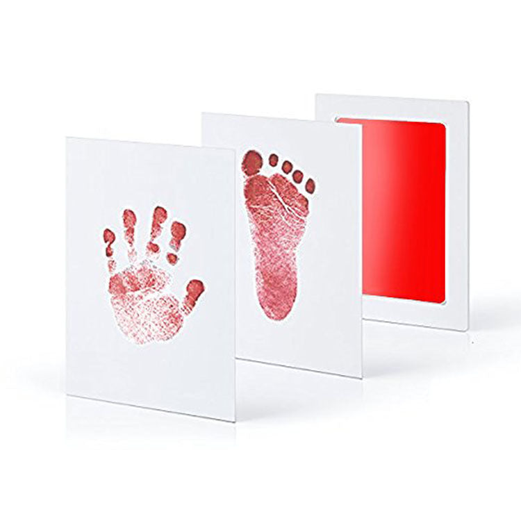Printable baby handprint and footprint set with easy-to-use clay