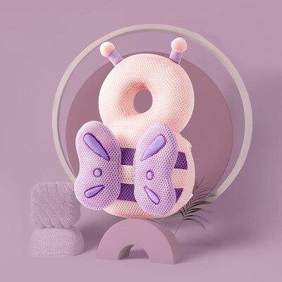 Unisex infant head bumper, bee design, gentle head support for babies aged 6-24 months