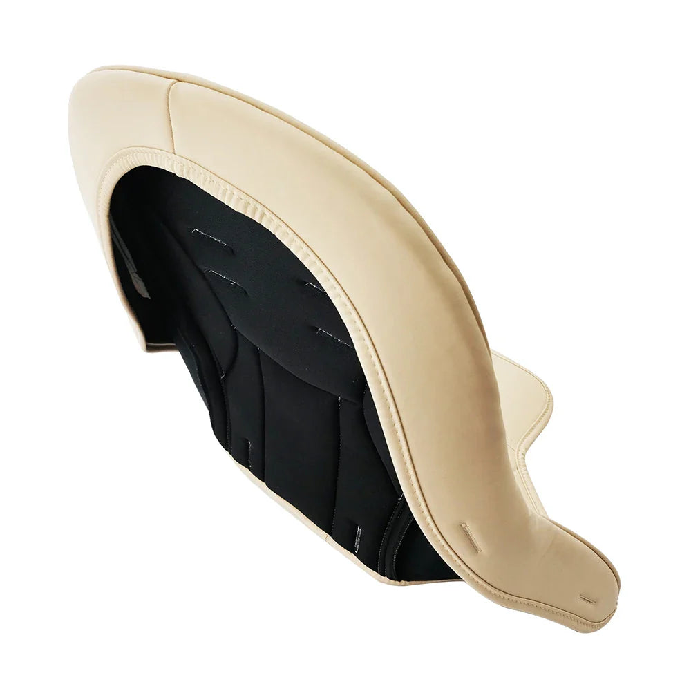 Easy-wipe baby high chair seat pad with a strong 5-point safety belt for busy parents
