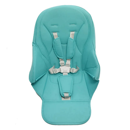 Toddler dining high chair cushion featuring a 5-point safety belt and durable PU leather