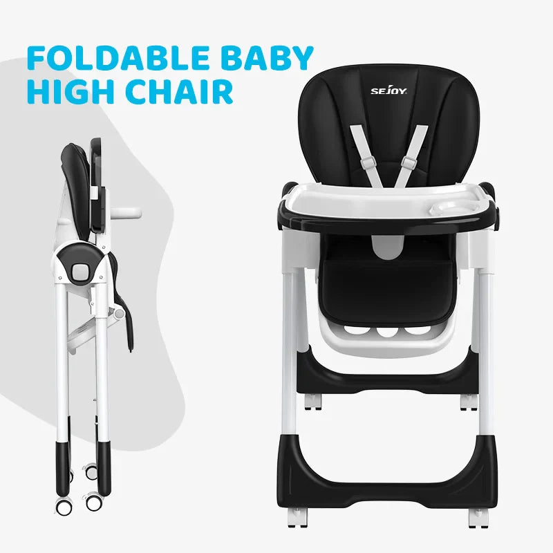 Comfortable infant feeding seat with full recline and adjustable height. Essential baby gear.