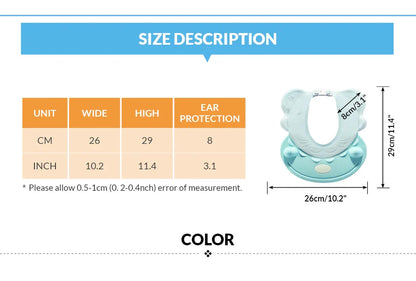 Hands demonstrating the flexibility of a pink Baby Hippo Shampoo Visor Cap, secure toddler bath fit.