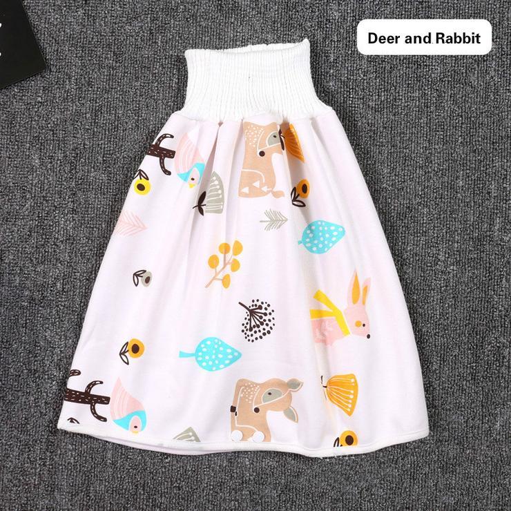 Comfortable baby sleepwear featuring 2-in-1 diaper shorts for extra absorption.