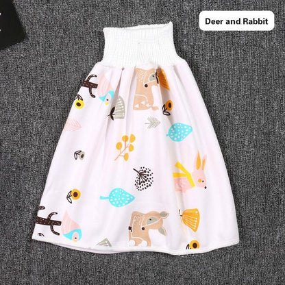 Comfortable baby sleepwear featuring 2-in-1 diaper shorts for extra absorption.