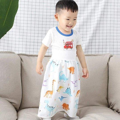 Practical baby essentials: diaper shorts for leak protection during sleep and play.