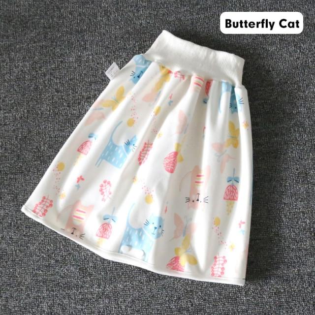 Night diaper solution: baby's 2-in-1 diaper skirt shorts, ultimate leak guard.