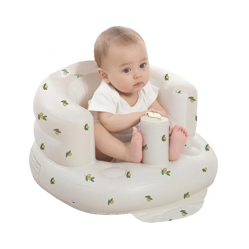 Safe inflatable baby seat for infants and toddlers, 3-36 months old.