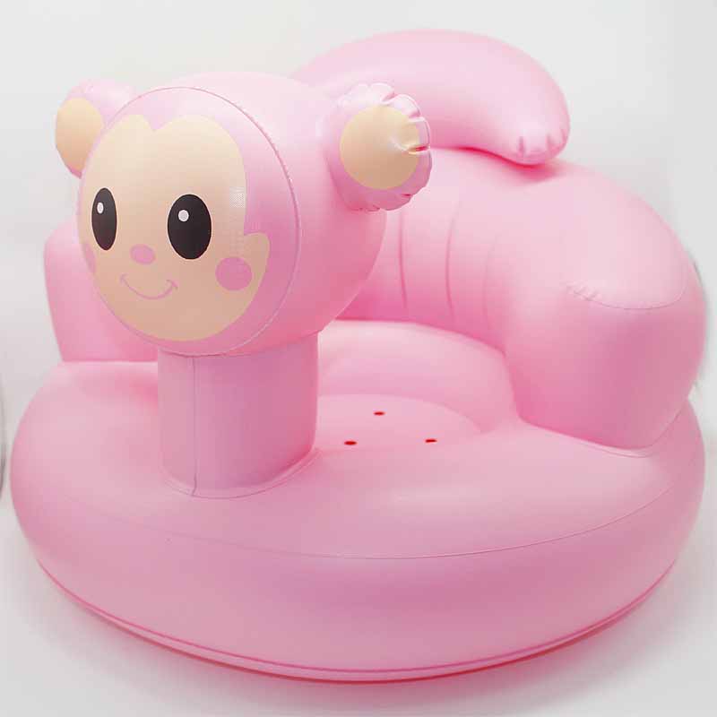 Baby activity inflatable chair, supportive toddler seat, safe PVC material for lasting use.