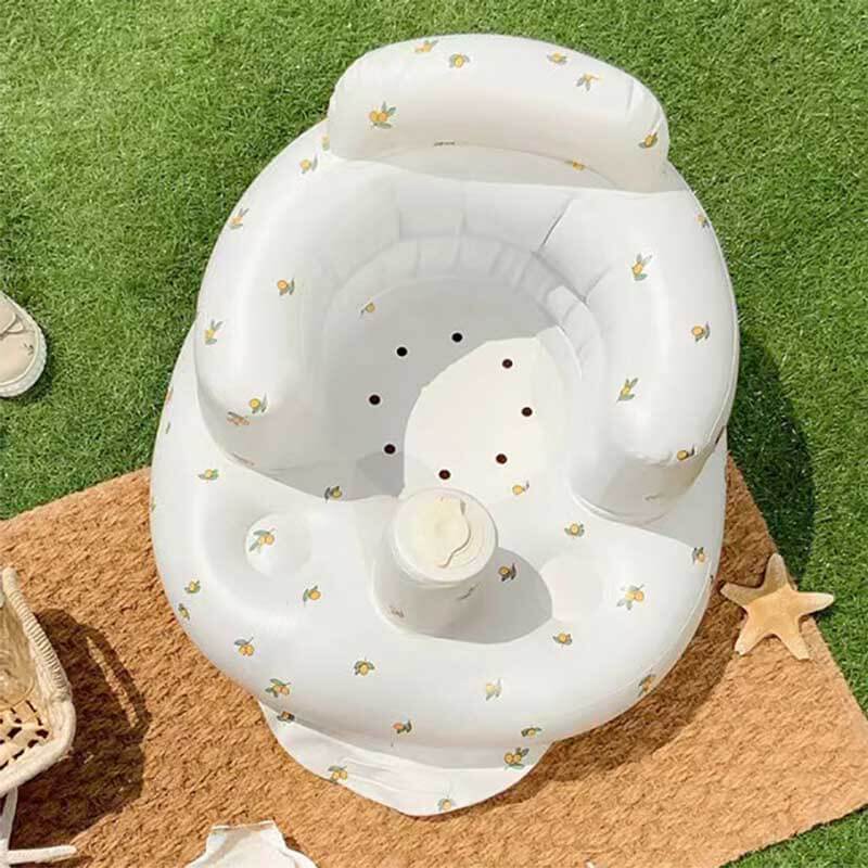 Baby activity equipment: inflatable sofa, lightweight and portable toddler seat for indoor/outdoor use.