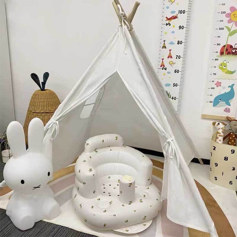 PVC baby inflatable chair, secure toddler seating solution, ideal for infant support.