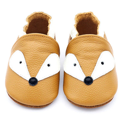 Green baby leather soft sole shoes, excellent as first walking shoes for babies