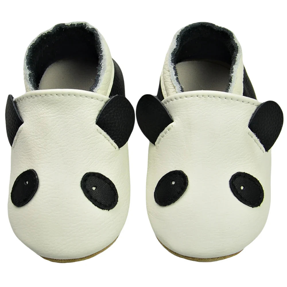 Pink baby leather soft sole moccasins, perfect for a baby girl's first shoes