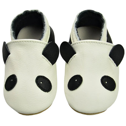 Pink baby leather soft sole moccasins, perfect for a baby girl's first shoes