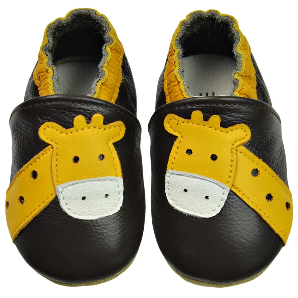Blue newborn leather moccasins, a charming and practical baby apparel item
