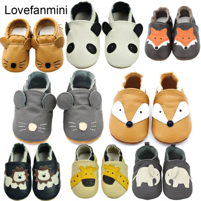 Genuine leather baby moccasins in blue, ideal infant footwear for sensitive feet