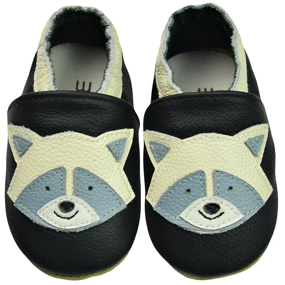 White soft sole baby slippers, perfect for indoor wear and gentle traction