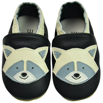 White soft sole baby slippers, perfect for indoor wear and gentle traction