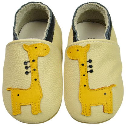 Brown and tan genuine leather baby moccasins, a versatile dual pack