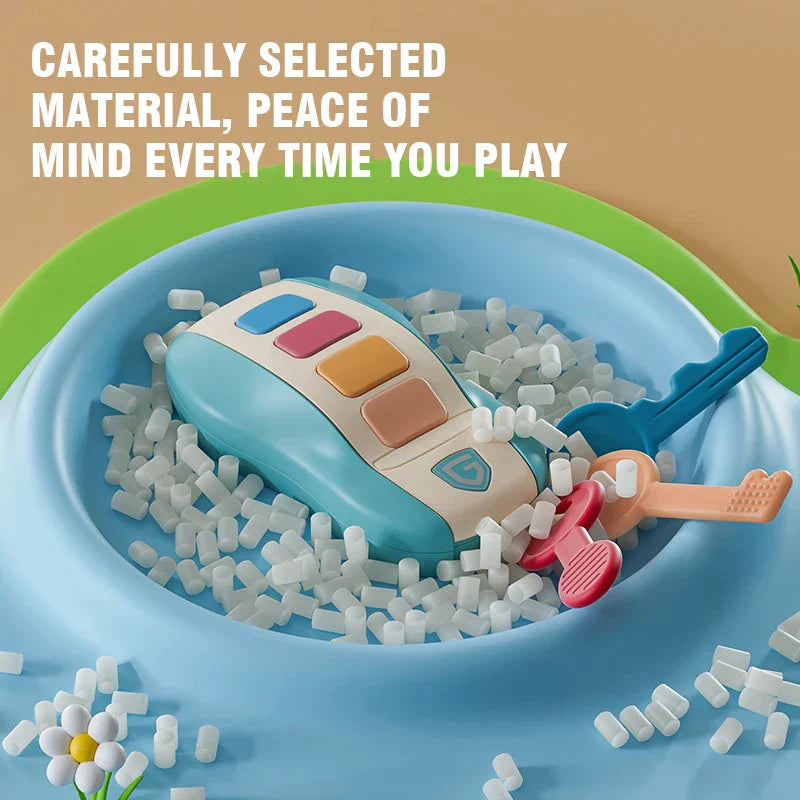 Musical baby car key toy, perfect for toddlers; includes fun songs, bright lights & car sound effects
