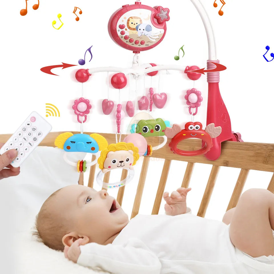 Baby mobile in a modern nursery setting, enhancing the decor and providing entertainment